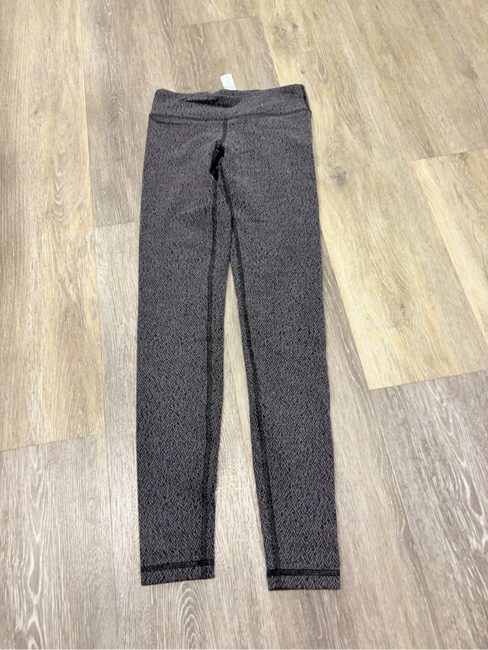 Ivivva Grey Herringbone-Patterned Kids Leggings